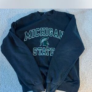 Michigan State Men's Black Sweater